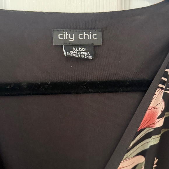 City Chic Black Floral Maxi Dress - Picture 4 of 4